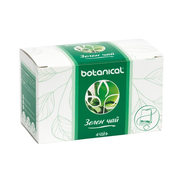 Botanical чай Зелен чай 20 бр - Чай на пакетчета
