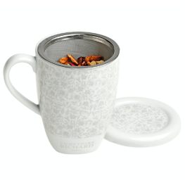 Richard Ceramic tea cup with strainer 42 cl