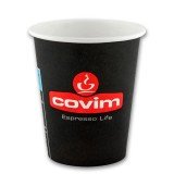 Чаши картон COVIM черен 180 мл. - COVIM черни картонени чаши 180 мл. - Насладете се на вкуса на италианското кафе със стил Искате ли да пиете вкусно италианско кафе в уюта на вашия дом или офис? COVIM черни картонени чаши с вместимост 180 мл. са идеал Чаши картон COVIM черен 180 мл. - Картотени, Вендинг чаши и капаци