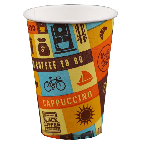 Cardboard cups RETRO 190 ml. - 100 pcs. / stack; 3000 pcs. / carton; Capacity: 190 ml./7.5 oz IMPORTANT SHIPPING NOTE! Dear customers, we carry cardboard and plastic cups in bulk. The option of free transport is no longer available for them, e Cardboard cups RETRO 190 ml. - Vending cups