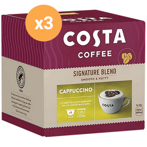 Costa Coffee Cappuccino DG капсули 48 бр. - Капсули Dolce Gusto система