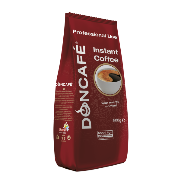 Doncafe Инстантно 0.500 кг - Doncafe Инстантно 0.500 кг (Кафе)Инстантнокафе, 100% естествено. Идеалено за топли напитки и студено кафе. Дозировка: 1,8 грама / порция Doncafe Инстантно 0.500 кг - Инстантни продукти