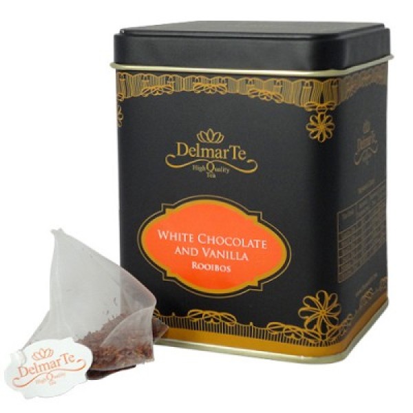 DelmarTe Premium чай Бял шоколад и Ванилия 20 бр. в кутия - Шоколад на прах
