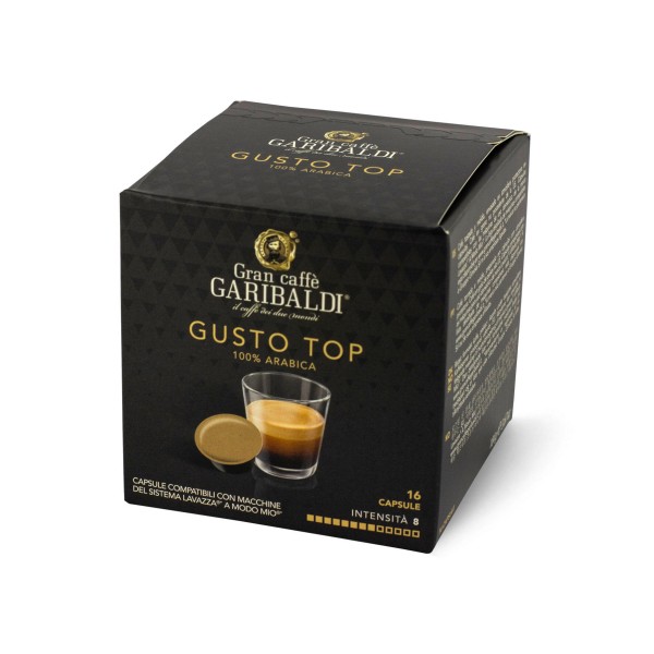 GARIBALDI Gusto Top - capsules A Modo Mio" 16 pcs. - Capsules Lavazza A modo mio system