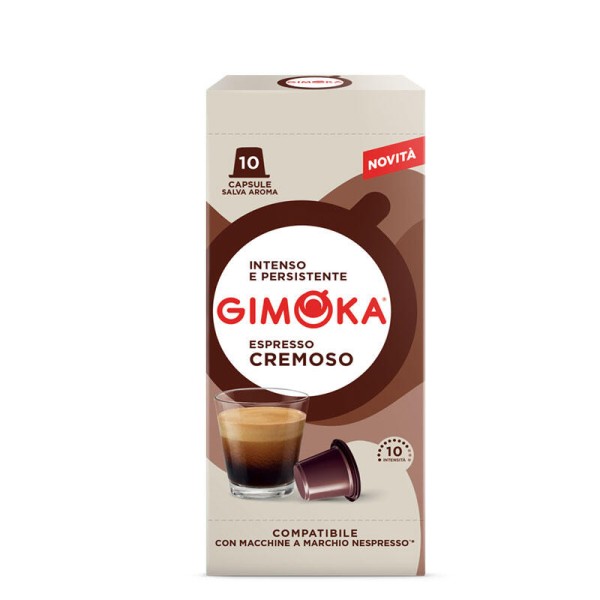GIMOKA Cremoso – капсули Nespresso® 10 бр. - Открийте Съвършенството на GIMOKA Cremoso – Италианско Еспресо в Капсули Съвременният свят се върти с бързи темпове, като често изисква бързи решения и адаптации. В тази динамика, моментът за кафе се превръща в GIMOKA Cremoso – капсули Nespresso® 10 бр. - Капсули за Nespresso система