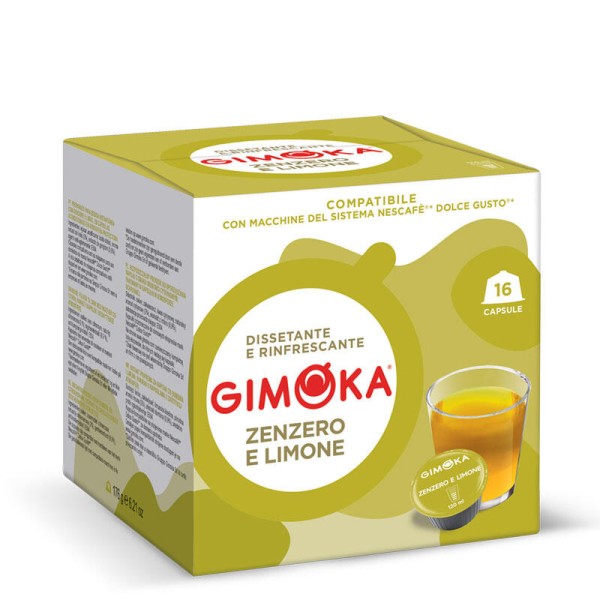 GIMOKA Zenzero E Limone – капсули Dolce Gusto 16 бр. - Капсули Dolce Gusto система
