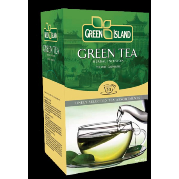 Green Island  Зелен чай 20 бр. - Чай на пакетчета