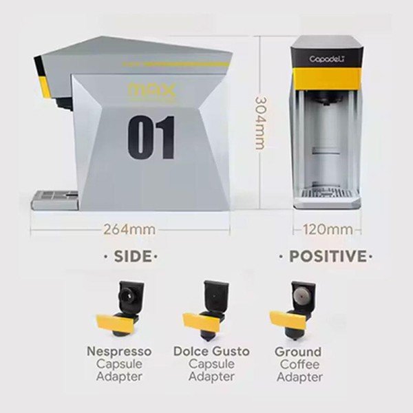 КАФЕМАШИНА CAPADELI MAX 3 in 1 multi capsule - Кафемашини с Dolce Gusto система