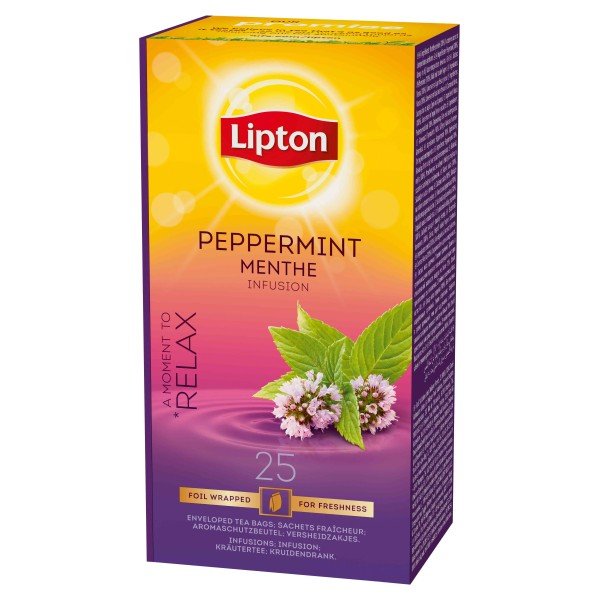 Lipton билков чай Мента  25 бр. - Чай на пакетчета