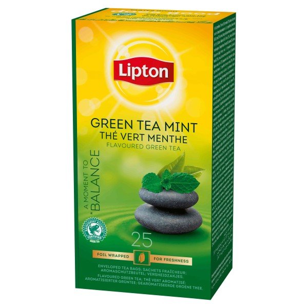 Lipton Зелен чай Мента 25 бр. - Чай на пакетчета