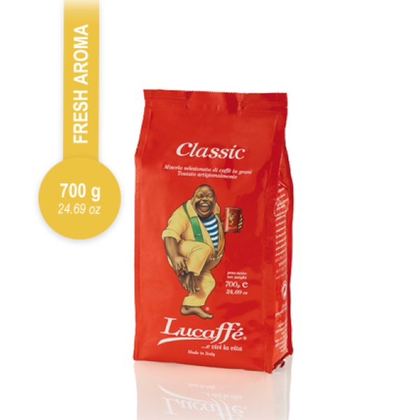 Lucaffe Classic на зърна 700 гр. - Кафе на зърна