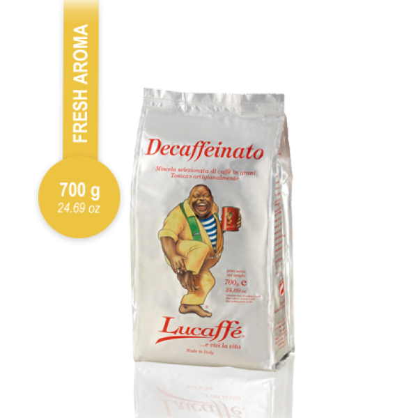 Lucaffe Decaffeinato зърна 700 гр. - Кафе на зърна