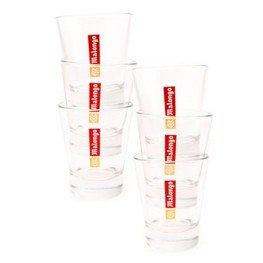 Malongo glass espresso cups - 6 pieces