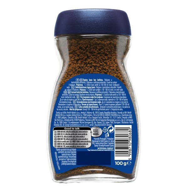 NESCAFE Classic безкофеин 100гр инстантно - Кафе