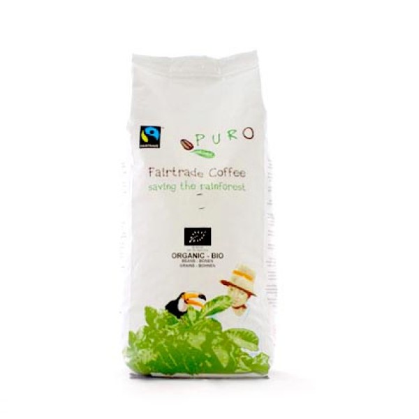 PURO Bio-Organic кафе на зърна 1 кг. - Кафе на зърна
