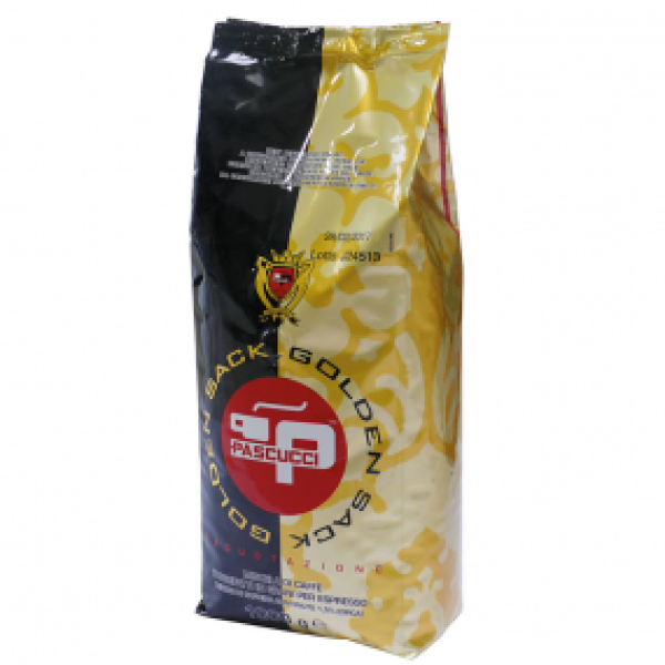 Pascucci Espresso Goldan Sack на зърна 1кг - Кафе на зърна