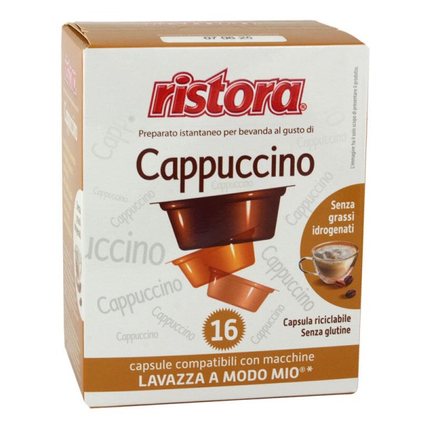 RISTORA Cappuccino - capsules A Modo Mio 16 pcs. - Capsules Lavazza A modo mio system