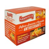 RISTORA orange and cinnamon filter tea - antioxidant - box of 15 pcs. - Enrich your senses and health with RISTORA Orange and Cinnamon Filter Tea Discover the synonym of comfort and well-being with tea from the Maraviglia line by RISTORA. A true oasis in RISTORA orange and cinnamon filter tea - antioxidant - box of 15 pcs. - Tea bags
