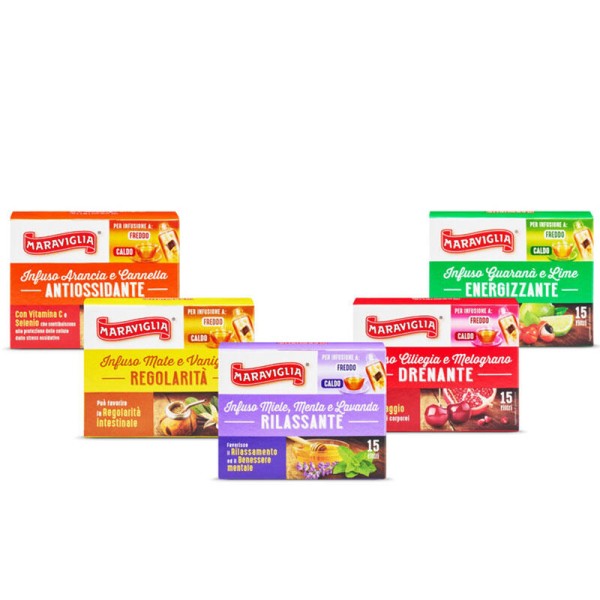 RISTORA orange and cinnamon filter tea - antioxidant - box of 15 pcs. - Enrich your senses and health with RISTORA Orange and Cinnamon Filter Tea Discover the synonym of comfort and well-being with tea from the Maraviglia line by RISTORA. A true oasis in RISTORA orange and cinnamon filter tea - antioxidant - box of 15 pcs. - Tea bags