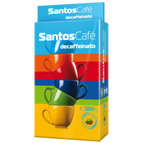 Santos Cafe Безкофеин 0.200 кг мляно - Мляно кафе