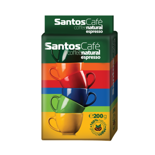 Santos Cafe Natural 0.200 кг мляно - Мляно кафе