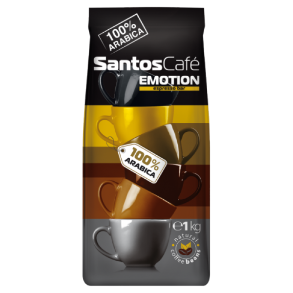 Santos Cafe Emotion Espresso Bar 1кг зърна - Кафе на зърна