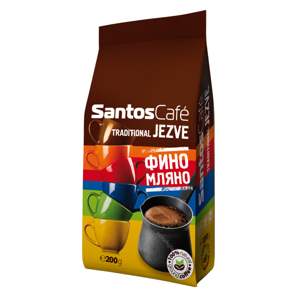 SantosCafe traditionall Jezve фино мляно кафе 0.200 кг - Мляно кафе