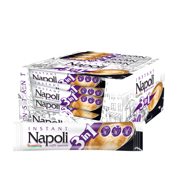 Napoli 3 in 1 кутия 30 бр х 15 г - Разтворимо кафе