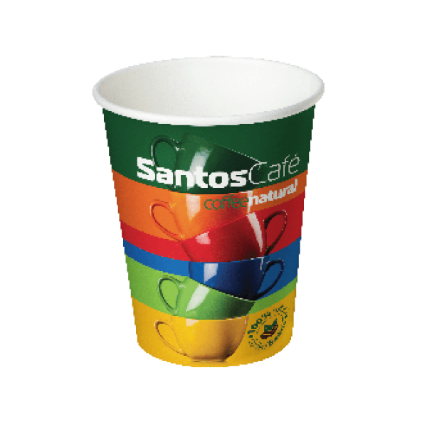 Картонена чаша Santos 7 OZ стек 100 бр - Картотени, Вендинг чаши и капаци