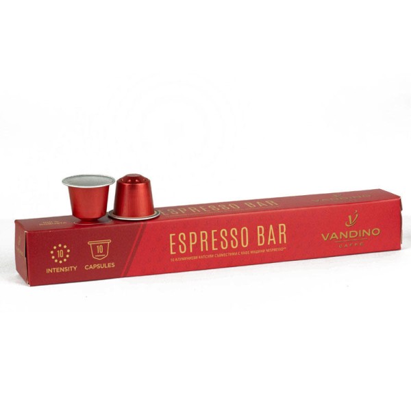 Vandino Alluminio Espresso Bar – капсули Nespresso 10 бр. Vandino Alluminio Espresso Bar – капсули Nespresso 10 бр. - Capsules for the Nespresso system
