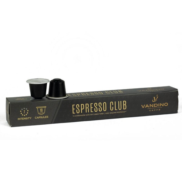 Vandino Alluminio Espresso Club – капсули Nespresso 10 бр. Vandino Alluminio Espresso Club – капсули Nespresso 10 бр. - Capsules for the Nespresso system