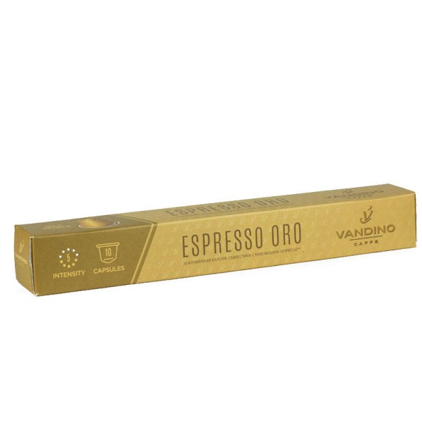 Vandino Alluminio Espresso Oro – капсули Nespresso 10 бр. - Капсули за Nespresso система