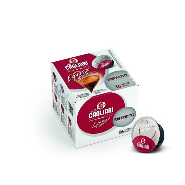 Caffe Cagliari Ristretto A modo mio system 16 pcs. Coffee capsules - Capsules Lavazza A modo mio system
