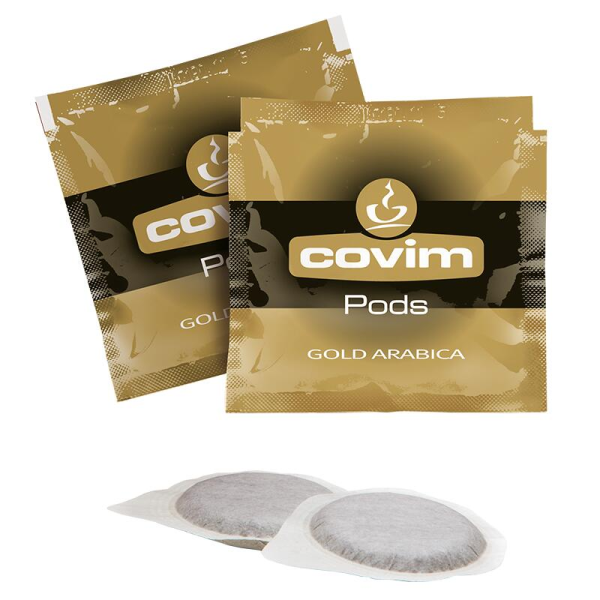 Covim Gold Arabica 25 pcs. 44 mm Coffee in doses - Covim Gold Arabica Coffee in doses Covim's Gold Arabica doses is a wonderful quality espresso, a blend of high quality 100% Arabica beans, carefully selected from the best coffee plantations around th Covim Gold Arabica 25 pcs. 44 mm Coffee in doses - Coffee in doses