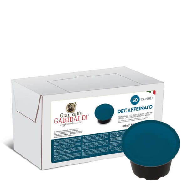 GARIBALDI Decaffeinato - capsules Lavazza Firma 50 pcs. - Capsules Lavazza Firma system
