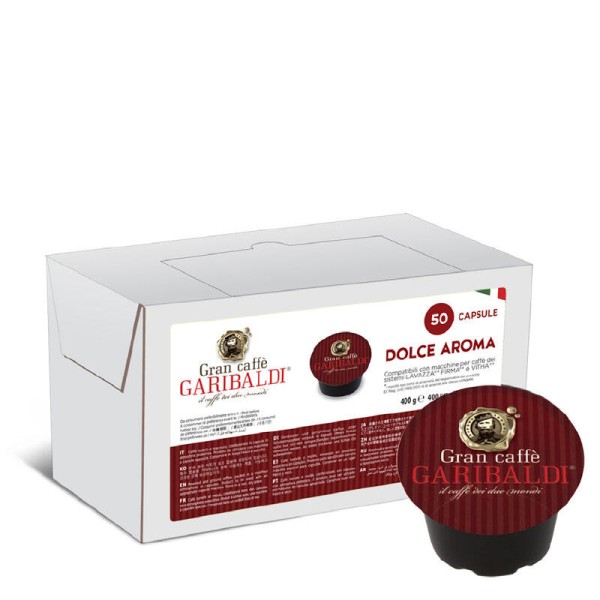 GARIBALDI Dolce Aroma – capsules Lavazza Firma 50 pcs. - Capsules Lavazza Firma system