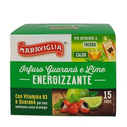 RISTORA filter tea with guarana, lime and vitamin B3 - energy, box of 15 pcs. RISTORA filter tea with guarana, lime and vitamin B3 - energy, box of 15 pcs.