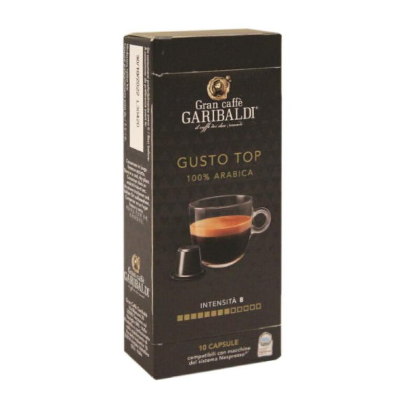 GARIBALDI Gusto Top - Nespresso capsules" 10 pcs. - Capsules for the Nespresso system