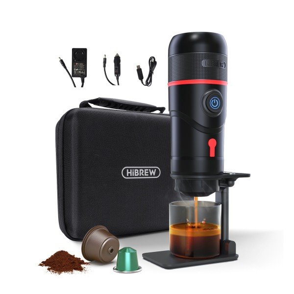 HiBREW H4 portable coffee maker 3 in 1 with heater - Coffee machines with Dolce Gusto system