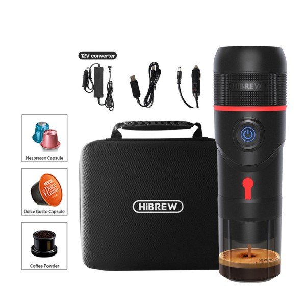 HiBREW H4 portable coffee maker 3 in 1 with heater - Coffee machines with Dolce Gusto system