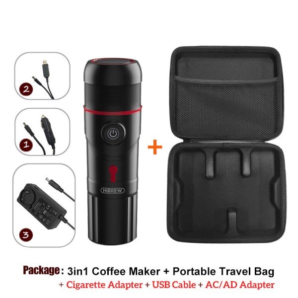 HiBREW H4 portable coffee maker 3 in 1 with heater - Coffee machines with Dolce Gusto system