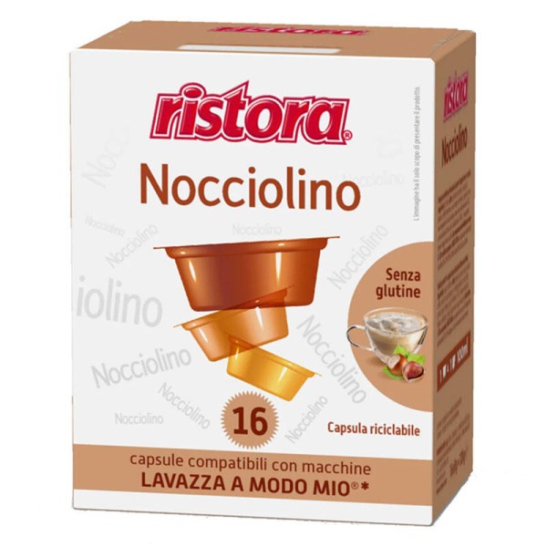 RISTORA Nocciolino – капсули A Modo Mio 16 бр. - Капсули Lavazza A modo mio система