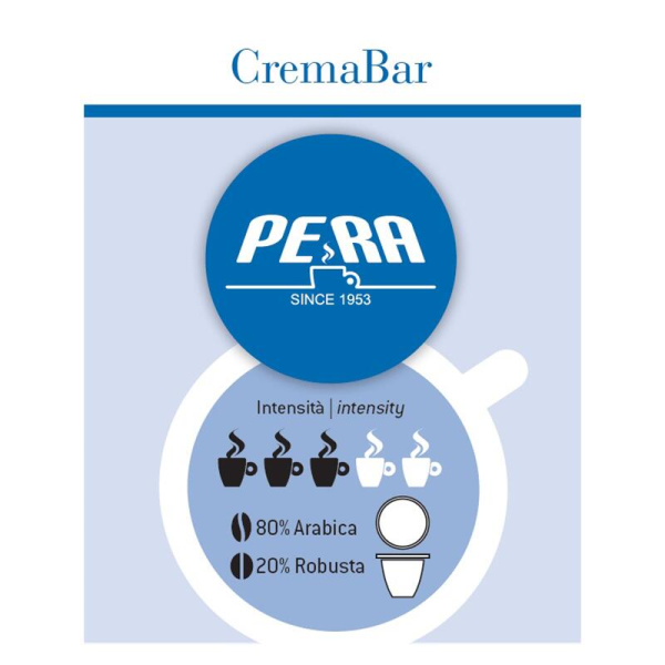 Pera Time Crema Bar Blue system 100 pcs. Capsule coffee - Capsules Lavazza Blue system