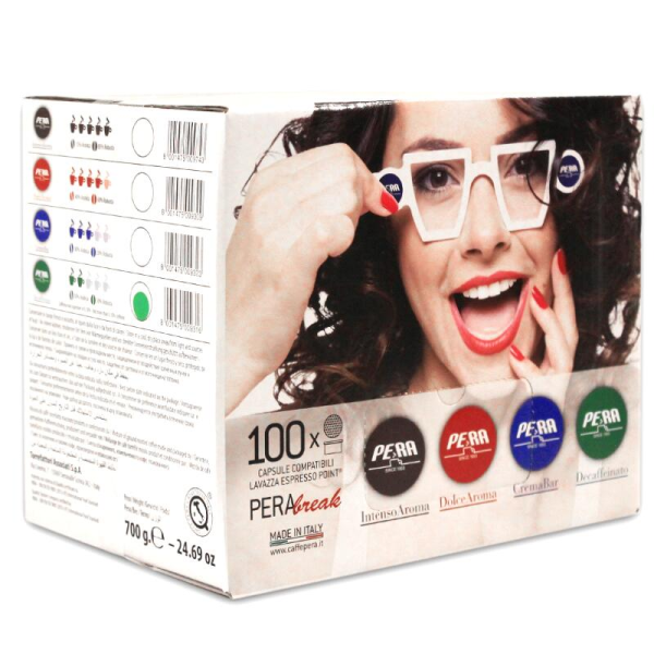 Pera Break Dolce Aroma Espresso Point system 100 pcs. Coffee capsules - Capsules Lavazza Espresso Point system