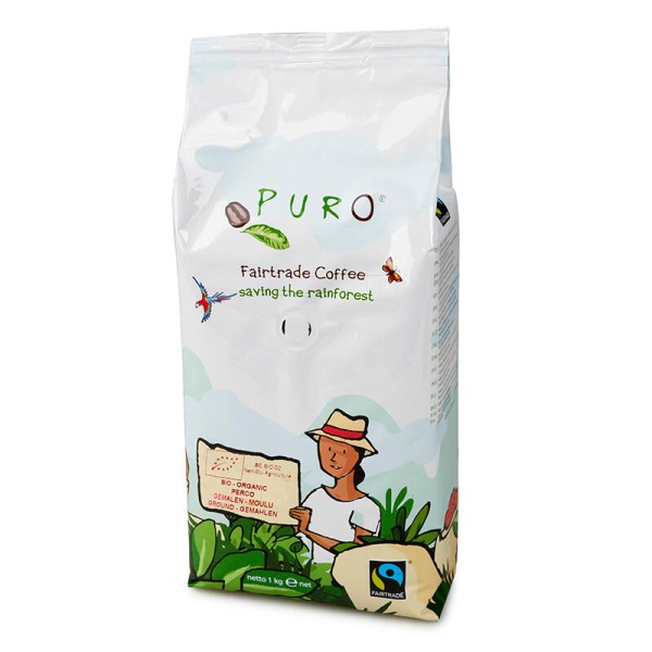 Puro Bio-Organic Кафе на зърна 1 кг - Кафе на зърна