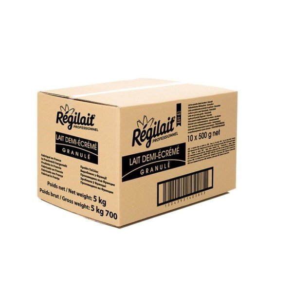 RÉGILAIT GRANULATED semi-skimmed milk in granules – 0.500 kg - Discover the Charm of Quality Coffee with RÉGILAIT GRANULATED Semi-skimmed Milk in Granules For every true coffee connoisseur, the quality of the milk additive is just as important as the RÉGILAIT GRANULATED semi-skimmed milk in granules – 0.500 kg - Milk and cream