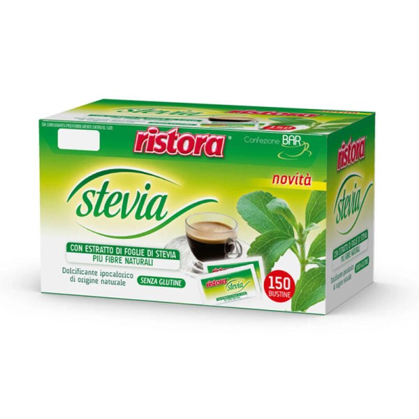 RISTORA стевия – 150 бр./кутия - Открийте Натуралната Сладост на RISTORA Стевия В динамичния свят, който ни обгражда, все повече хора търсят здравословни алтернативи на традиционните храни и напитки. Сред тези алтернативи, стевията се отличава като е RISTORA стевия – 150 бр./кутия - Подсладители