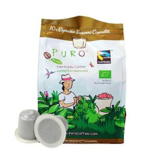 PURO BIO Savanna - Nespresso capsules" 10 pcs. - Capsules for the Nespresso system