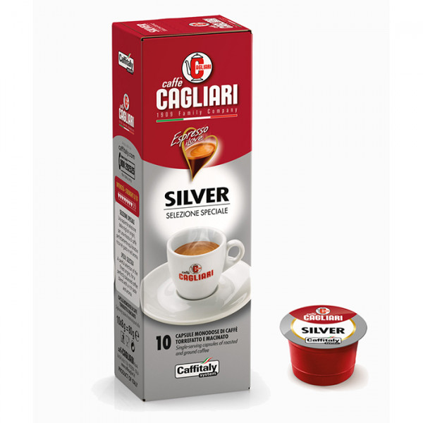 Cagriari Silver е направено от най-добрите зърна кафе с невероятен вкус и неповторим аромат