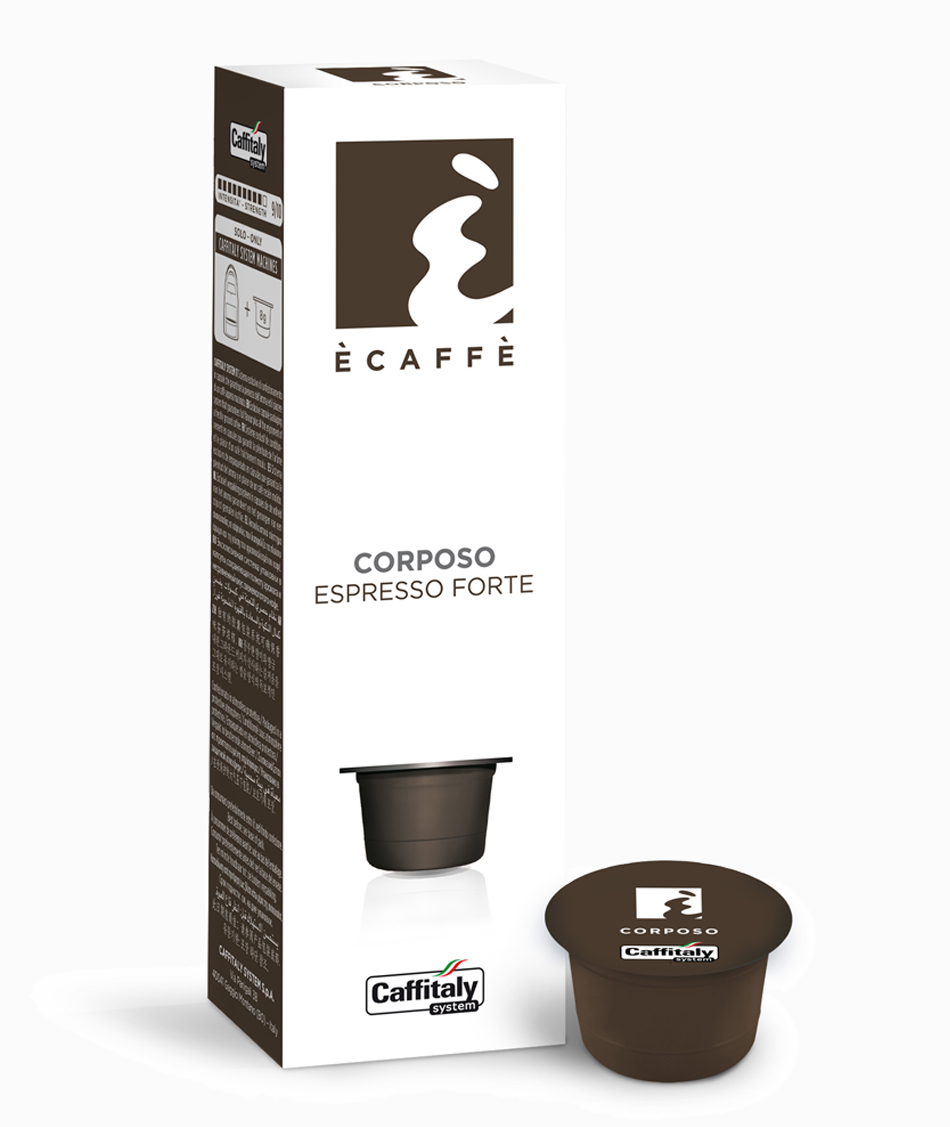 ECAFFE Corposo - е смес от Арабика и Робуста с неповторим аромат и отличителен послевкус